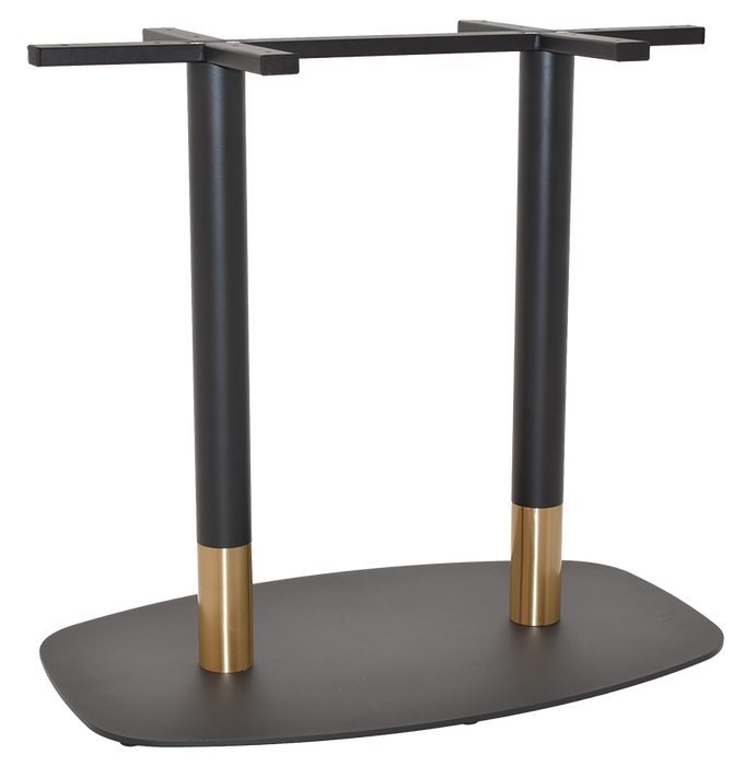 BASE TABLE ARC/TIVOLI 800MM X 500MM BRASS COLLAR