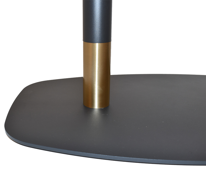 BASE TABLE ARC/TIVOLI 800MM X 500MM BRASS COLLAR