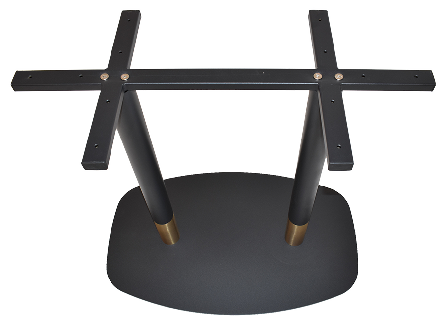 BASE TABLE ARC/TIVOLI 800MM X 500MM BRASS COLLAR