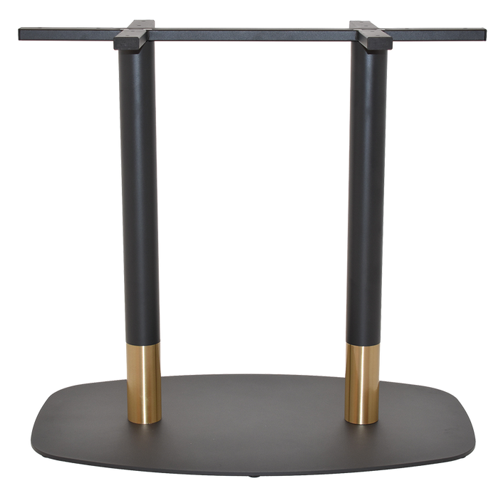 BASE TABLE ARC/TIVOLI 800MM X 500MM BRASS COLLAR